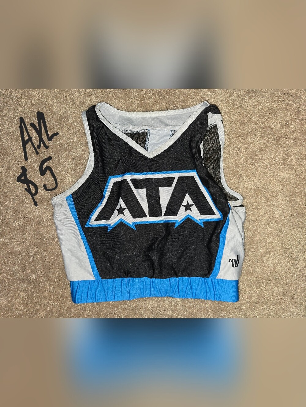 ATA Black & Blue Sports Bra